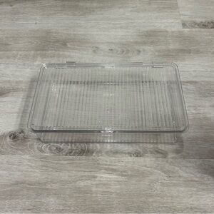 Isaac Jacobs Small Stackable Organizer Bin w Hinged Lid